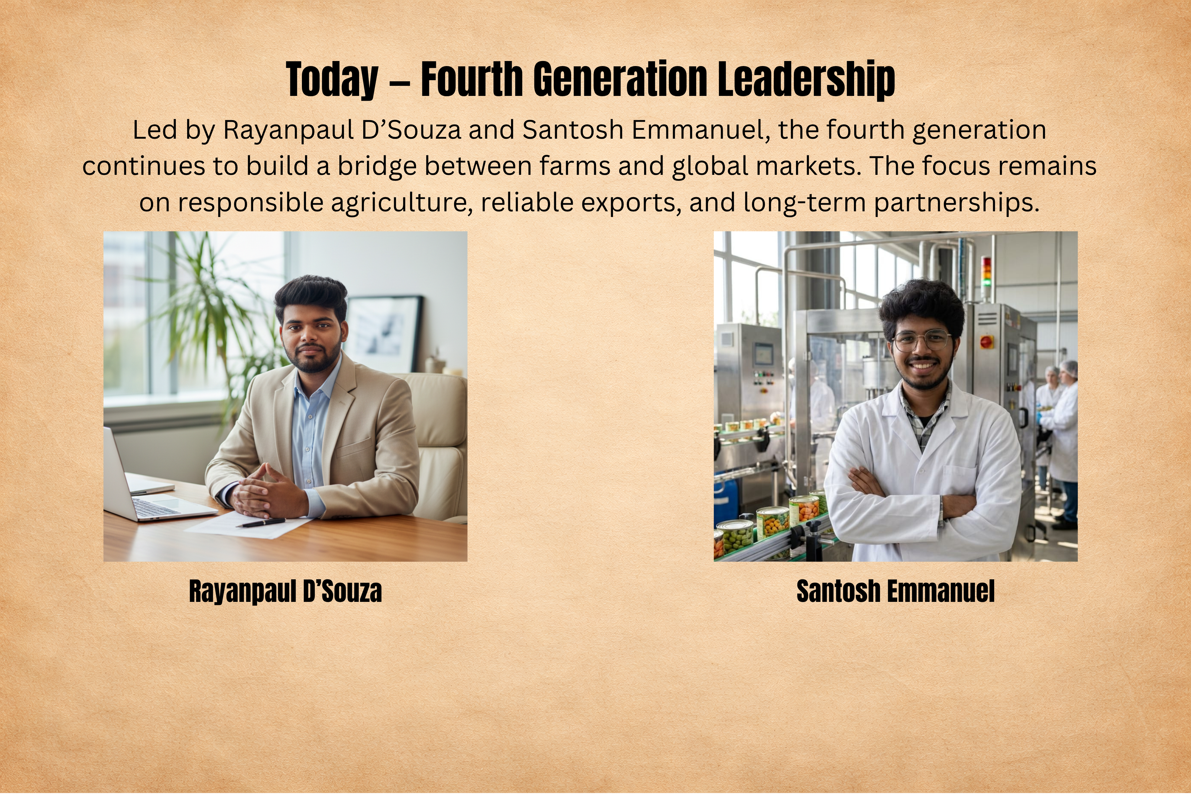 Founders: Rayanpaul D'Souza and Santosh Emmanuel